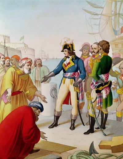 Le Débarquement de Napoléon (1769-1821) à Alexandrie en 1798 - French School